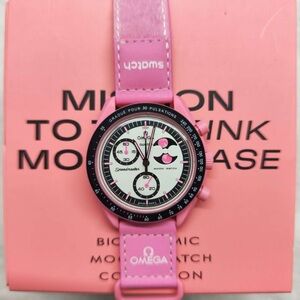🍡Swatch X Omega MoonSwatch Mission to the Pink Moonphase Watch